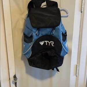 TYR Black and Blue 45L Swim Backpack